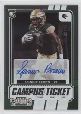 2021 Contenders Draft Picks College Campus Ticket 33/99 Spencer Brown Auto 4z8