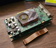 nVidia Quadro FX 3500 x3 SLI Pair  1 Backup  Bridge