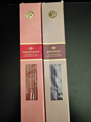 2003 Target Incense Stick W/ Ceramic Star Holders Each Pack-Sandalwood/Patchouli