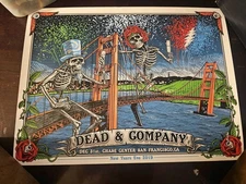 DEAD & COMPANY- 2019 New Year's Eve Poster San Francisco Chase Center NOT # ZZ4