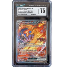 Team Rocket's Moltres ex #229/182 Destined Rivals CGC 10 Pokemon Card *AE