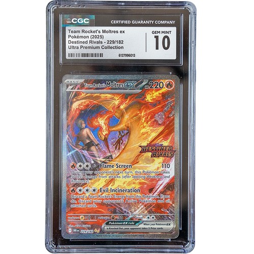 Team Rocket's Moltres ex graded CGC 10 for sale on eBay