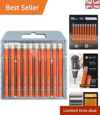 Versatile 10-Piece Diamond Core Drill Bit Kit for Concrete, Tile & Glass