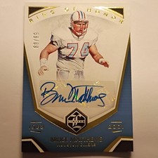 panini 2019 limited ring of honor bruce matthews 80/99 houston oilers