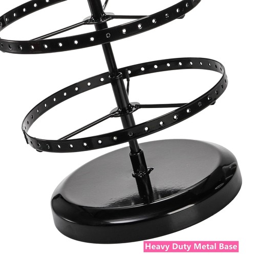 6 Tiers Rotating Earring Holder Organizer, 264 Holes Metal Pierced Earring Di... - Picture 5 of 8