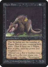 MTG Magic the Gathering Plague Rats (121/295) Limited Edition Alpha LP