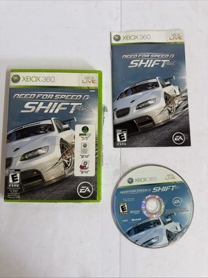 Need for Speed: Shift (Microsoft Xbox 360, 2009) CIB Complete Tested 