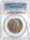 1949 FRANKLIN Silver Half Dollar PCGS MS 64 FBL