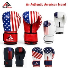 Boxing Gloves Men Women MMA Sparring Muay Thai Kickboxing 8,10,12, OZ