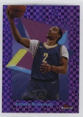 2024-25 Topps Finest Common Purple X-Fractor 26/150 Andrew Nembhard #37 16n7