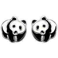 Kinder Ohrstecker Panda 925 Sterling Silber Ohrringe Silberohrringe