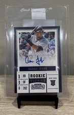 2017 Panini Contenders Aaron Judge ROOKIE TICKET Auto RC #RV-AJ- NY Yankees