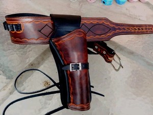 WESTERN COWBOY HOLSTER BELT  C.EASTWOOD  REPLICA