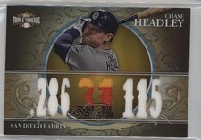 2013 Topps Triple Threads Relics Gold 6/9 Chase Headley #TTR-CHE3 0p57