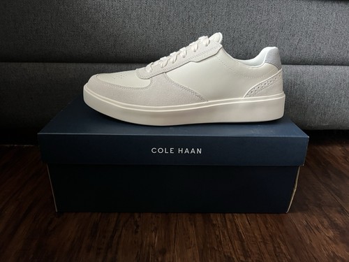 Cole Haan Grand Transition Zapatos Para Hombre Talla 10 Zapatillas Crosscourt Cuero Marfil - Imagen 2 de 10