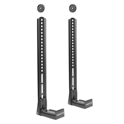 Mount-It! Soundbar Mount for TV and Wall Mounting | 2-in-1 Black 