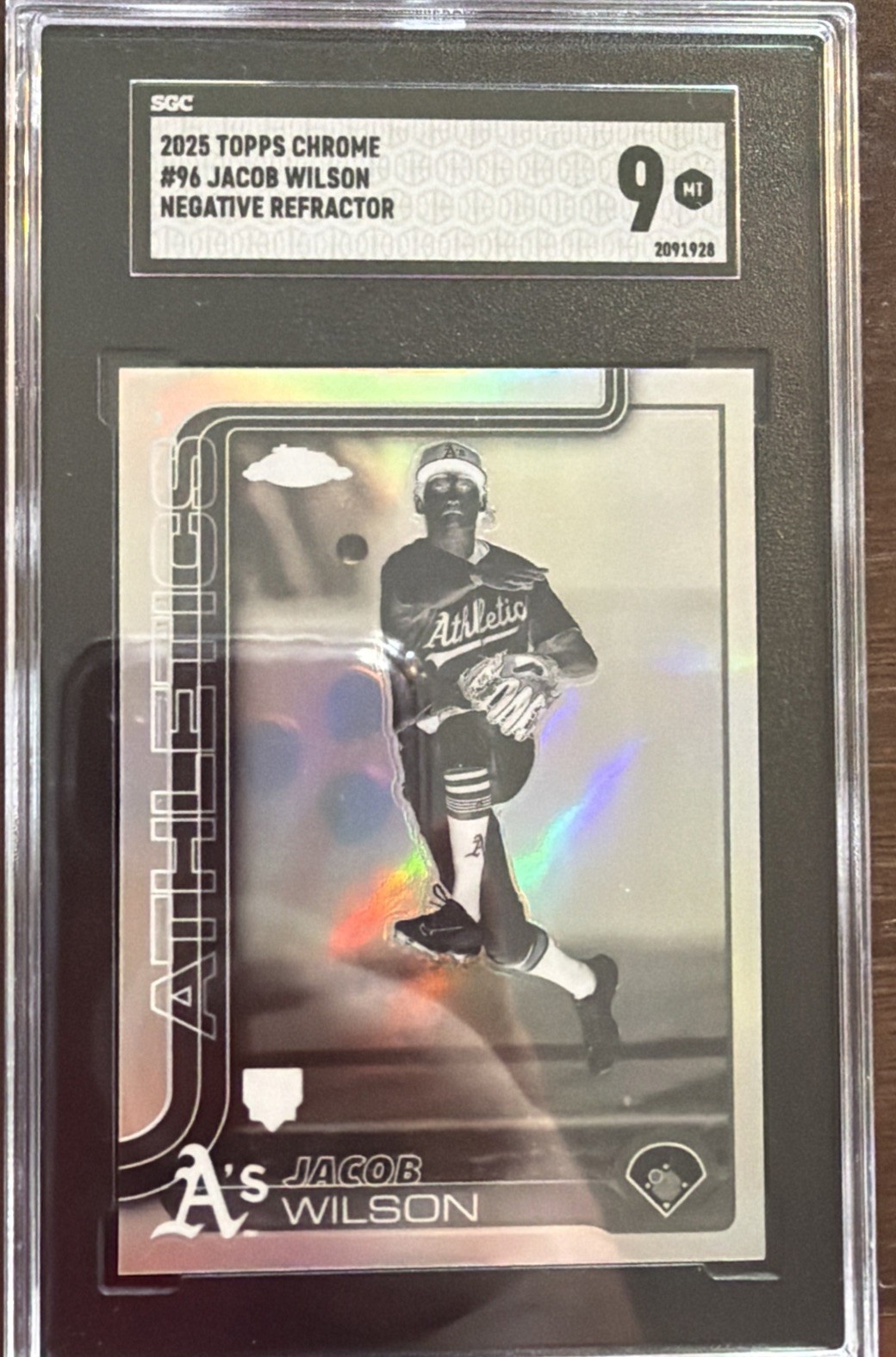 2025 Topps Chrome - Jacob Wilson #96 Negative Refractor