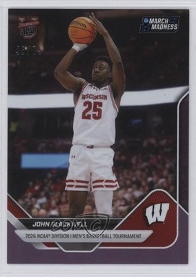 2025-26 Bowman U Now March Madness Purple Foil 45/75 John Blackwell #17 13ql