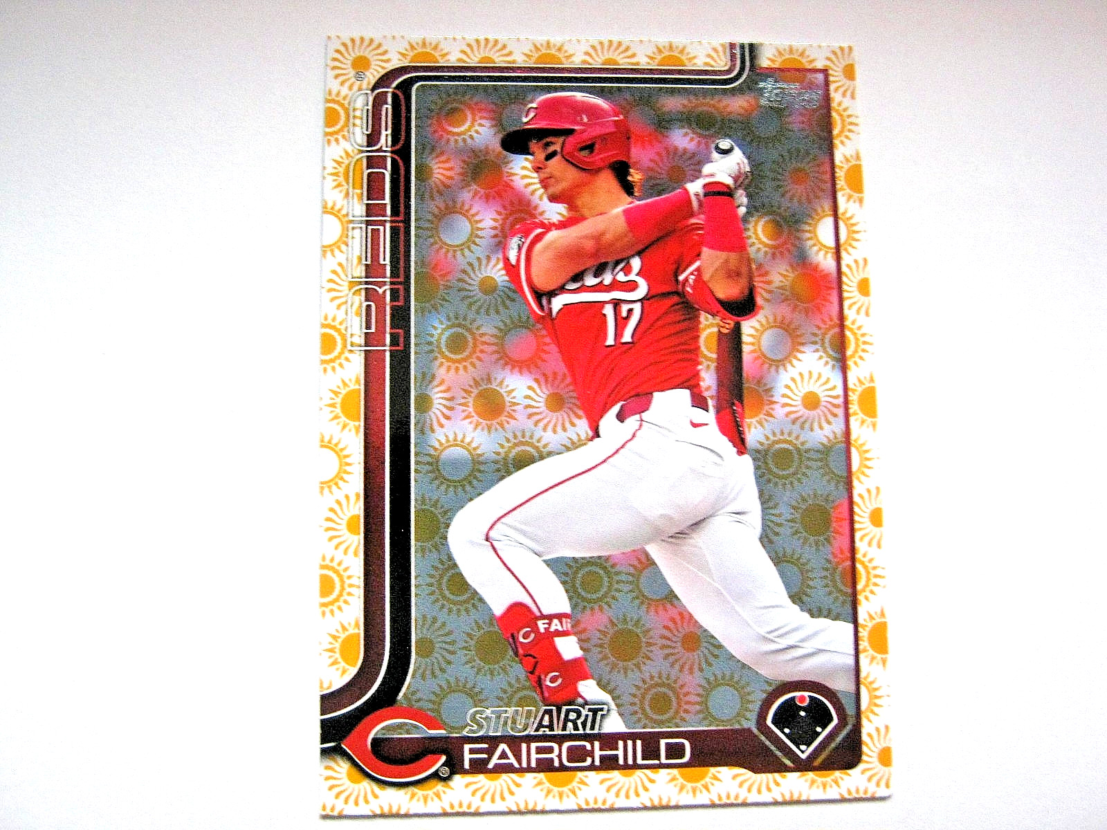 Stuart Fairchild 2025 Topps  Holiday Sun Parallel Card #608