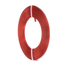 Flat Jewelry Craft Wire, 3mm 18 Gauge Aluminum Craft Wire Red
