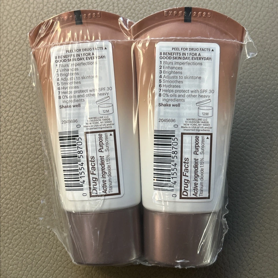 2x Maybelline Dream Fresh BB Cream 140 Deep SPF 30 8-in-1 Skin Perfector 1 fl oz - Image 3 of 4