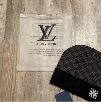 Perfect Condition Louis Vuitton Monogram Beanie in black and grey #LV New