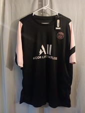 PSG Football Shirt 2021 Soccer Jersey 2022 Pre Match Training Pink NWT 2XL XXL 