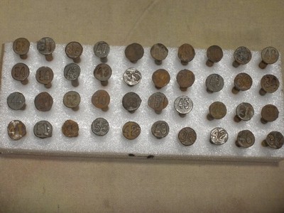 40 Railroad Date Nails 30's - 50's Not All Dates Included #4