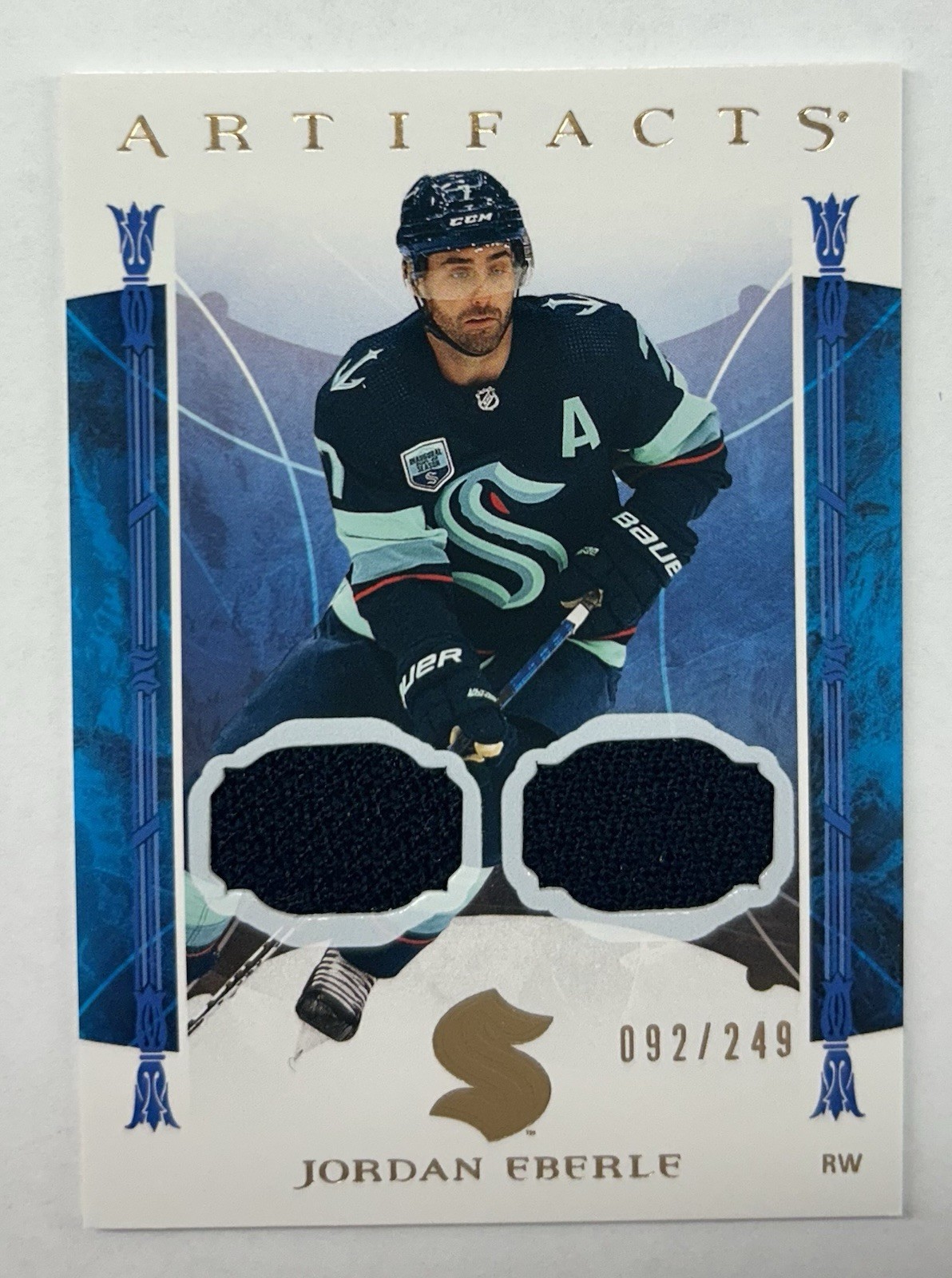 2022-23 Upper Deck Artifacts Jordan Eberle Dual Jersey /249 #9