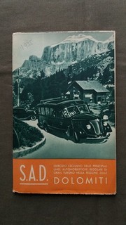 251 Prospekt / Broschüre SAD DOLOMITI 1935