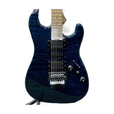 Schecter ST-CTM-FRT ''Mod.'' -BKAQ/M (Black Aqua)- 2005 Electric Guitar Used
