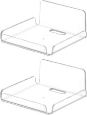 2 Pa Acrylic Floating Shees, Clear Wall-Mounted Shees Adhesive Wall