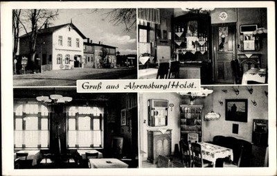 Ak Ahrensburg in Holstein, Gasthof In drei Lilien - 4729328