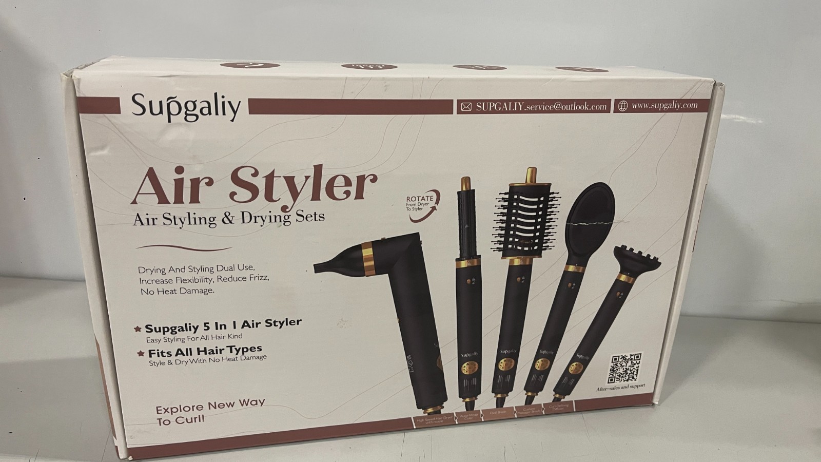 5 in 1 Air Styler, 110,000 RPM High-Speed Powerful Hair Dryer Brush & Multi-Styl