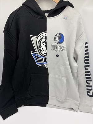 Hollister NBA Dallas Mavericks Hoodie Schwarz/Grau Farbblock L mit Logo