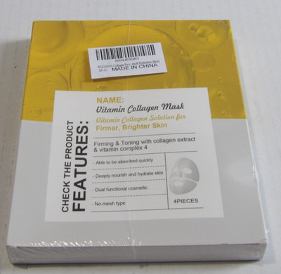 Vitamin Collagen Mask 4pc Mask, Firming & Toning w/ Collagen NEW