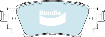 Bendix Rear Brake Pad Set for Lexus ES250, ES300H AXZA10, AXZH10, AXZH11 A25A-FK - Picture 1 of 1