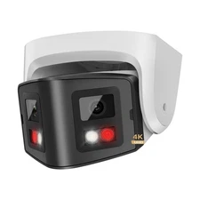 PANOEAGLE 4K Dual-Lens PoE Security Camera with 180° Panoramic View,Outdoor