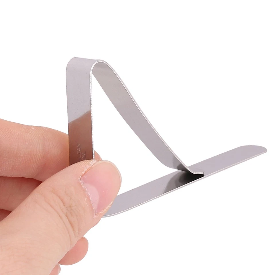 Banquet Picnic Metal Adjustable Desk Table Cloth Holder Clip Silver 10pcs - Изображение 2 из 4