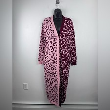 Farm Rio x Nuuly Women Mixed Leopard Knit Midi Dress Size XS