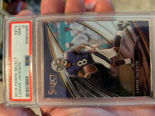 2019 Panini Select - Field Level Lamar Jackson #214 PSA 9