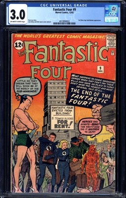 Marvel - FANTASTIC FOUR (1961-96; 2003-12) #9 - Grade 3.0 - Comic Book