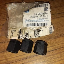 3 Opel Vauxhall Astra H Vectra C Alloy Wheel Nut Covers Black fits  90343694 H5