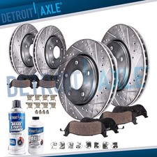 10pc Front Rear Drilled Rotors Brake Pads For 2021 2022 2023 2024 Nissan Rogue 10pc Front Rear Drilled Rotors Brake Pads For 2021 2022 2023 2024 Nissan Rogue