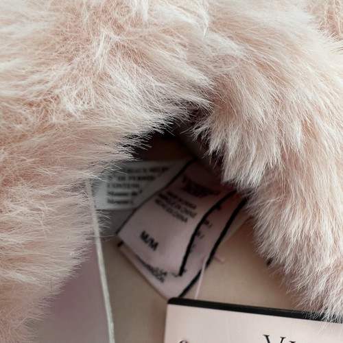Victoria’s Secret Floral Slippers with Faux Fur – Size Medium (7-8) - Picture 3 of 4