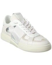 Valentino Vltn Mesh  Leather Sneaker Men's White 46