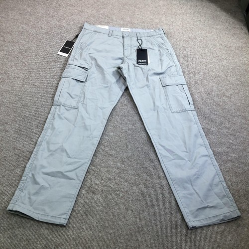 Jack & Jones Cargo Pants Mens 33x32 Gray Relaxed Fit Pants Studio Sample