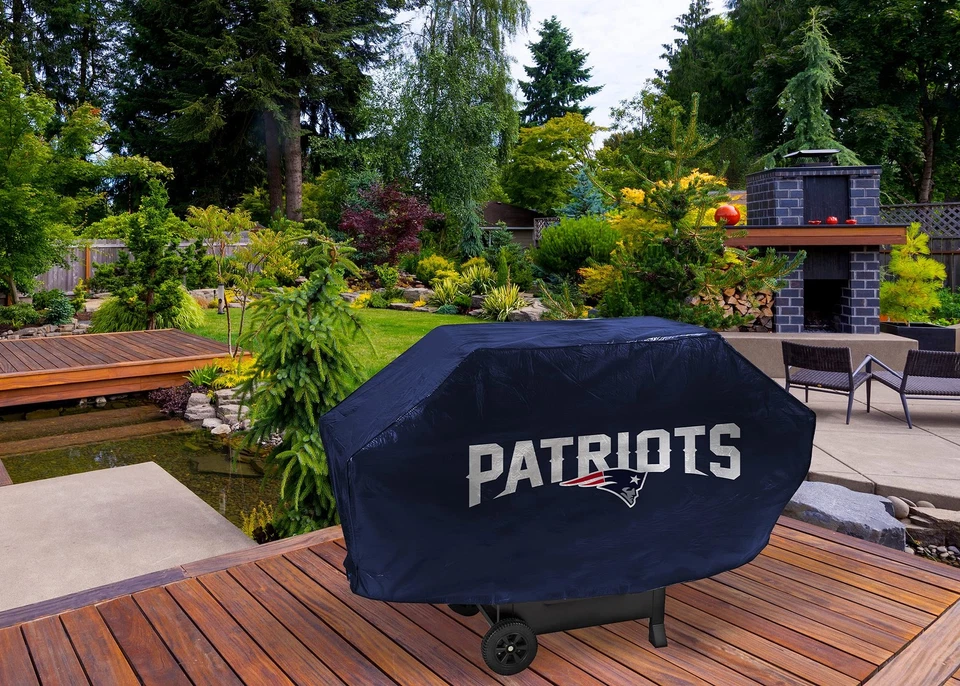 NFL Rico Industries Vinilo Acolchado Deluxe Parrilla Cubierta, New England Patriots Foto 2 de 4