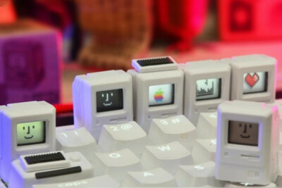 Keebmonkey Vintage Computer Modular Artisan Keycap MX Mechanical Keyboard Cap