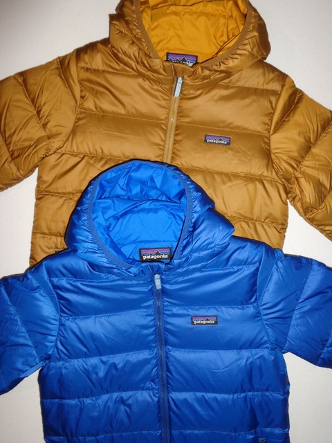 patagonia down sweater hoody boys